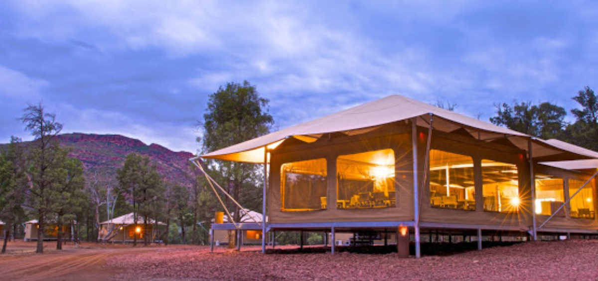 safari tents at Wilpena Pond Resort