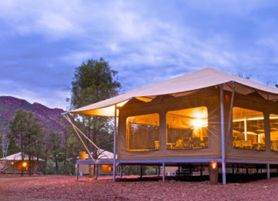 safari tents at Wilpena Pond Resort