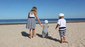 Beach glamping QLD with family